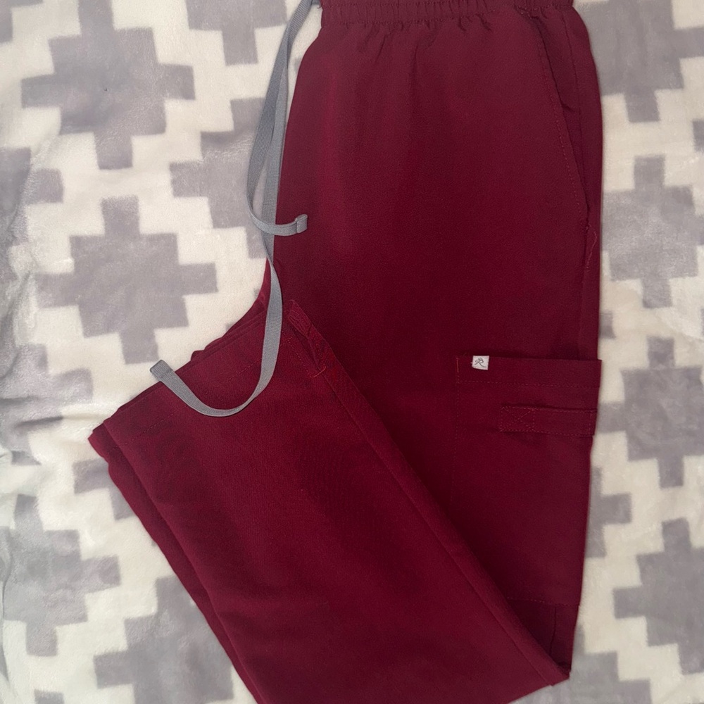 Reina Brand Scrubs Burgundy